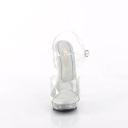 Transparent platform 15 cm SULTRY-608 fabulicious high heels sandals