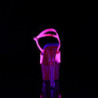 Pink 18 cm ADORE-709UVT Neon Acrylic Platform High Heeled Sandal