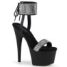 Leatherette rhinestone 18 cm ADORE-770 pleaser high heels ankle cuff
