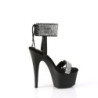 Leatherette rhinestone 18 cm ADORE-770 pleaser high heels ankle cuff
