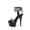 Patent rhinestone 18 cm ADORE-770 pleaser high heels ankle cuff