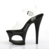 Black 18 cm MOON-708 Pole High Heels Platform