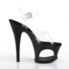 Black 18 cm MOON-708 Pole High Heels Platform