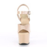 Beige high heels 18 cm SKY-308N jelly-like platform high heels