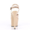 Beige high heels 18 cm SKY-308N jelly-like platform high heels