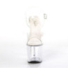 Transparent 18 cm Pleaser RADIANT-708 Platform High Heels Shoes