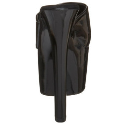 Nero Vernice 18 cm PLEASER SKY-301 Plateau Mules Alte