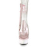Rose transparent 15 cm DELIGHT-1018C Exotic stripper ankle boots