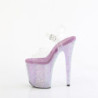Violet 20 cm 808RRS Pole dance high heels shoes rhinestones platform