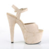 Beige Leatherette 18 cm ADORE-709FS high heeled sandals