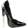 Nero Vernice 15 cm SCREAM-01 Scarpe Décolleté Tacco Stiletto
