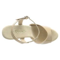 Beige 15 cm DELIGHT-609 platform pleaser high heels shoes