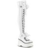 White Patent 11,5 KERA-303 overknee boots with laces