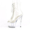 Bianco trasparente 18 cm ADORE-1020C stivaletti exotic pole