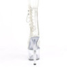 Bianco trasparente 18 cm ADORE-1020C stivaletti exotic pole