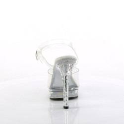 Rhinestone platform 13,5 cm MAJESTY-508SDT Fabulicious high heels sandals