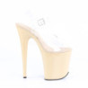 Beige 20 cm FLAMINGO-808 Plateau Tacchi Alti a Spillo