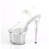 LED light platform 18 cm DISCOLITE-708FLP pole dance high heel sandals