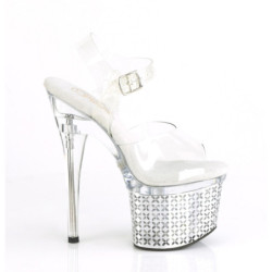 LED light platform 18 cm DISCOLITE-708FLP pole dance high heel sandals