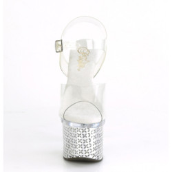 LED light platform 18 cm DISCOLITE-708FLP pole dance high heel sandals