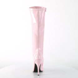 Stivali in vernice rosa 13 cm SEDUCE-2000 stivali tacchi a spillo con punta