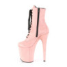 Rosa faux suede 20 cm FLAMINGO-1020FS stivaletti da pole dance