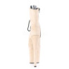 Beige faux suede 20 cm FLAMINGO-1021FS Pole dancing ankle boots