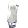 Transparent 15 cm Pleaser KISS-208 Platform High Heels Shoes