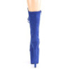 Vegan suede 20 cm FLAMINGO-1050FS Exotic pole dance boots in blue