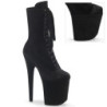 Velvet 20 cm FLAMINGO-1045VEL black heeled boots + protective toe caps
