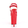 Red high heels 20 cm FLAMINGO-808N jelly-like pole shoes