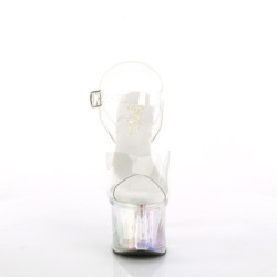 Trasparente 18 cm ESTEEM-708RBP Ologramma plateau sandali donna con tacco