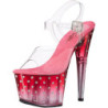 Transparent sandals platform 18 cm STARDUST-708T pleaser high heels sandals