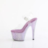 Violet 18 cm BEJEWELED-708RRS Pole high heels shoes rhinestones platform