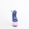 Transparent 18 cm ADORE-708HT Blue platform sandals heels shoes
