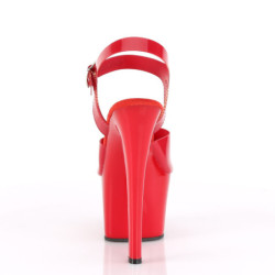 Red high heels 18 cm SKY-308N jelly-like platform high heels