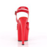 Red high heels 18 cm SKY-308N jelly-like platform high heels