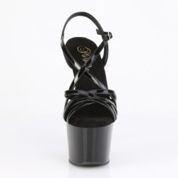 Neri 18 cm ADORE-713 pleaser sandali con tacchi a spillo