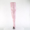 Rose 13 cm thigh high stretch overknee boots wide calf for men