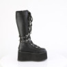 Vegano 9 cm DAMNED-220 platform stivali al ginocchio donna con lacci