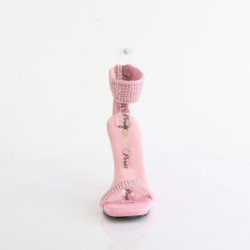 Rosa 11,5 cm CHIC-40 cinturini alla caviglia sandali tacchi a spillo in metallo