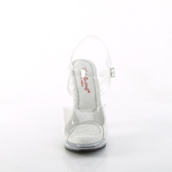 Transparent platform 12,5 cm GLORY-508 Fabulicious high heels sandals