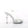 Transparent platform 12,5 cm GLORY-508 Fabulicious high heels sandals