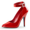 Rosso Vernice 13 cm SEDUCE-431 Tacchi altissimi da uomo