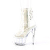 White transparent 18 cm ADORE-1018C-2 Exotic stripper ankle boots