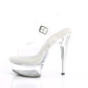 Trasparente sandali pleaser con plateau e tacco 15 cm EXCITE-608