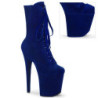 Velvet 20 cm FLAMINGO-1045VEL blue heeled boots + protective toe caps