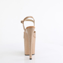 Golden high heels 20 cm FLAMINGO-809GP glitter platform high heels