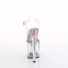 Transparent 19 cm ENCHANT-708A glitter platform sandals shoes