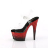 Rosso 18 cm ADORE-708SS scintillare plateau sandali donna con tacco
